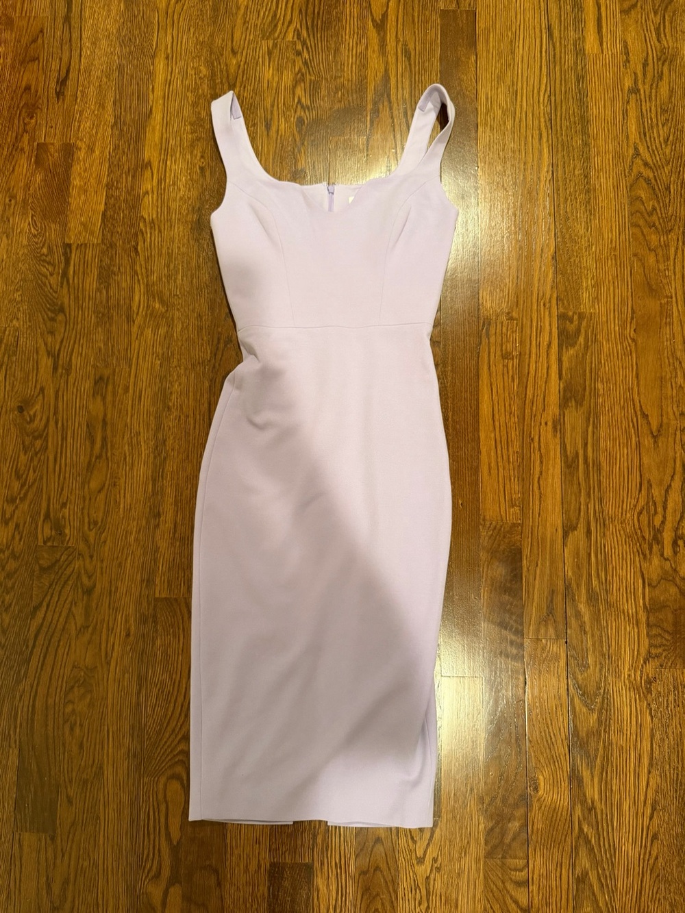 REVOLVE Lilac Square-Neck Midi Sheath Dress